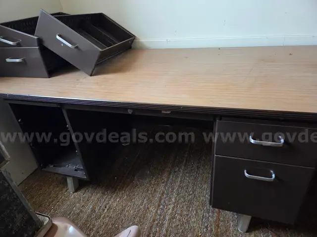 metal desk