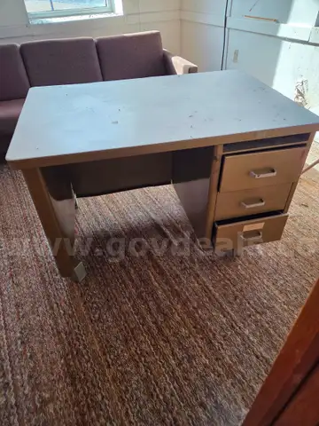 metal desk