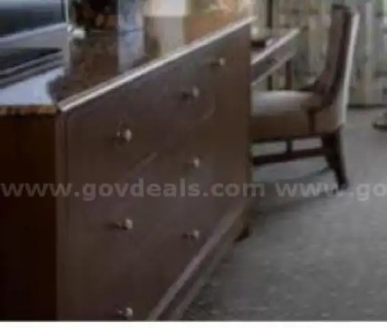 Marble Dresser/Desk extension combo