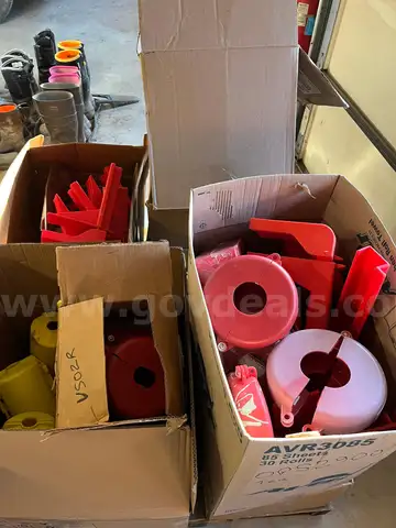 Pallet of lockout tag out equipment