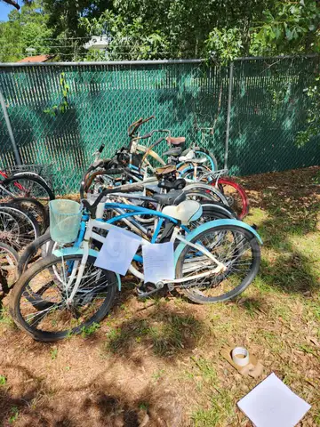 Lot of bicycles