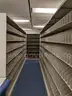 11 rows of shelves, various segments of different lengths (2, 3, or 4 feet).&#xA0;&#xA0;