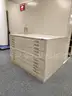 Metal shelves