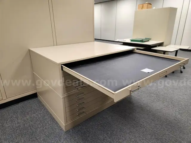 Metal shelves