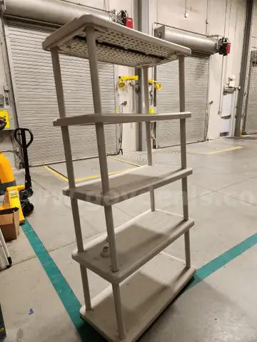 Plastic shelves