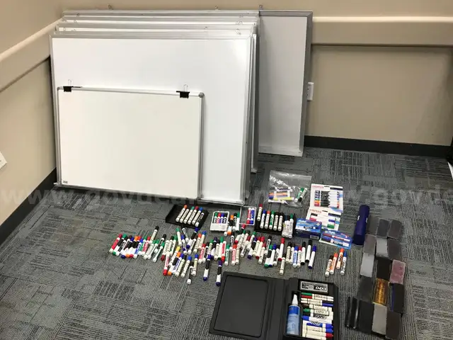(18) White Dry Erase Boards + (2) Bulletin Boards - Various Sizes