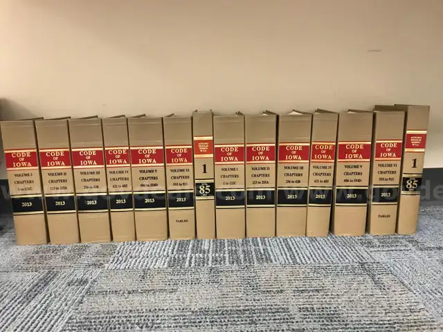 Iowa Code 2013 Bound Set (2 Complete Sets)