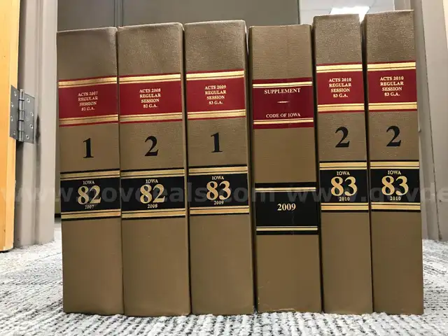 Iowa Acts 2007-2010 + Iowa Rules of Court 2018-2022