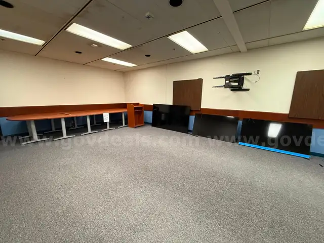 Tables, TVs, and Podium (Lot #24)
