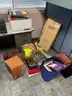 Office Chairs, End Table, Pictures, Office Misc and Supplies