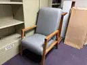 Lot of standing desk converters and office supplies