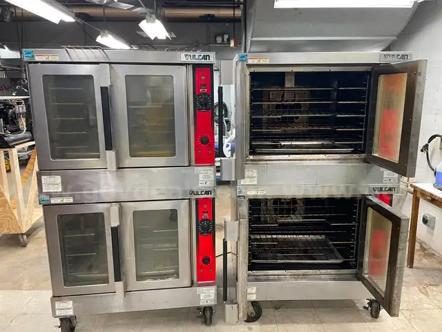 2 Commercial Double Ovens