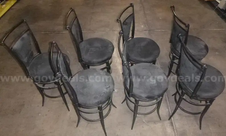 7 bar stools black