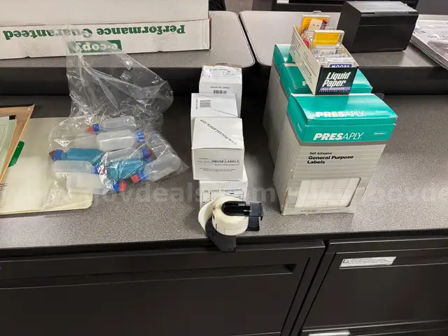 Assorted office supplies