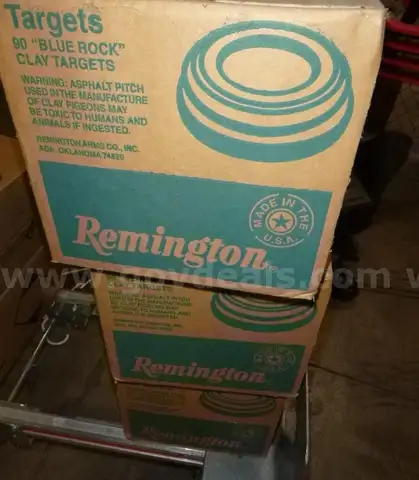 3 cases/boxes Remington clay pigeons