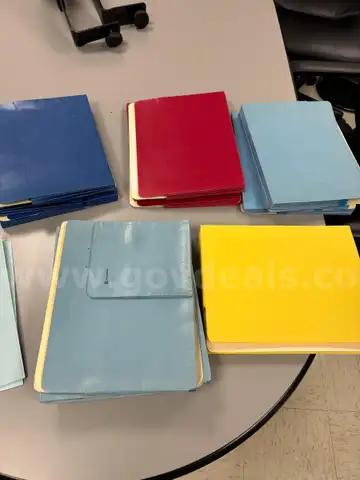 Letter size pocket folders