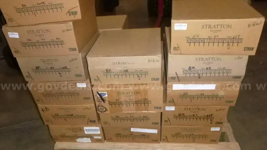 24 BLACK FELT Stratton campaign hats /