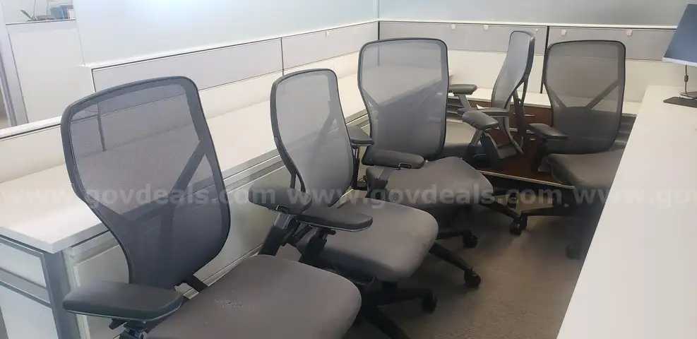 Five Allsteel Office Chairs