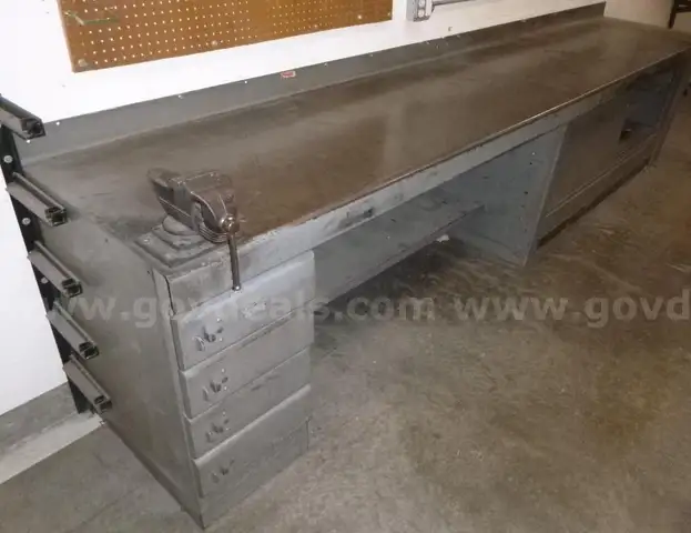 2 - 6ft steel work benches