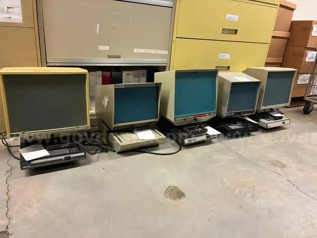 Lot of 5 Microfiche Readers
