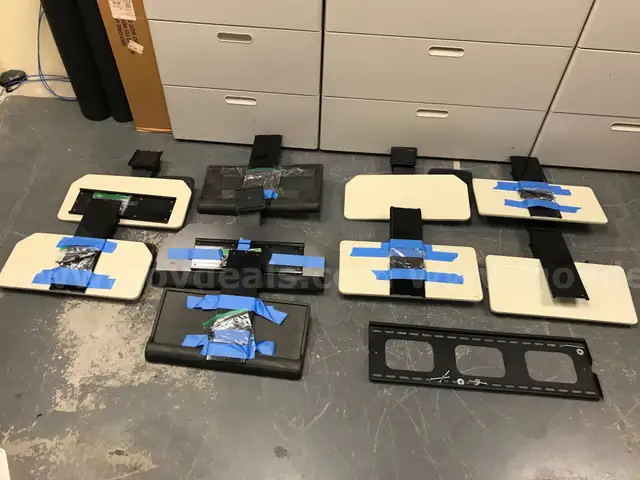 Keyboard Trays (Lot of 9) under-desk mount, multi-adjustable, designed for Herman Miller-style office furniture