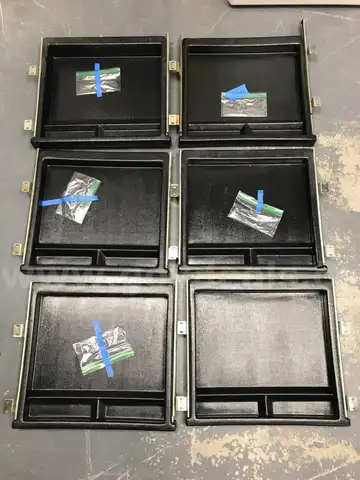 Pencil Drawers (Lot of 6) plastic, under-desk mount, designed for Herman Miller-style office furniture