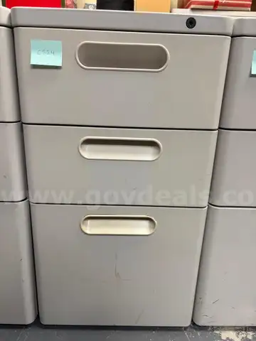 Filing Cabinet, 3-Drawer, 14.75" W x 19.75" D x 26.5" H [2 of 5]