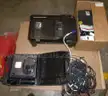 Misc. lot, printer, slide projector, Lifepak Defibrillator, wires,