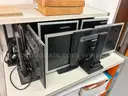 Lot of computer monitors