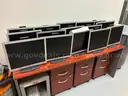 Lot of computer monitors
