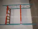 16 ft pallet rack , 44 inch deep, 8 ft across support beams