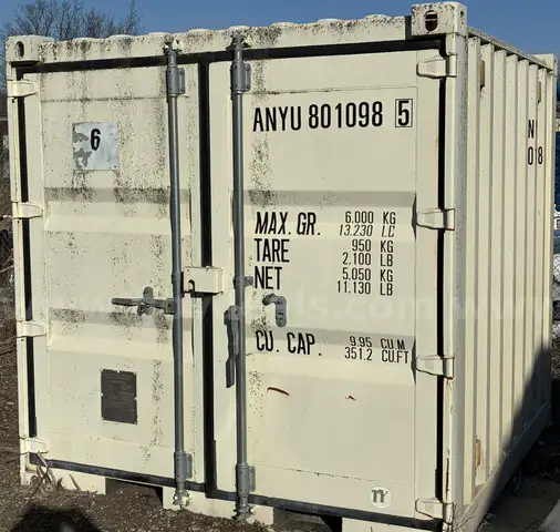 8 foot metal shipping contaner