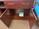 Desk, conference table and credenza set