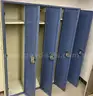 Lot of metal lockers 14 blue