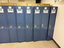 Lot of metal lockers 14 blue