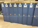 Lot of metal lockers 14 blue