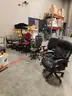 Lot of Office Equipment – 4 HP Printers, 8 Chairs & Box of Miscellaneous Items