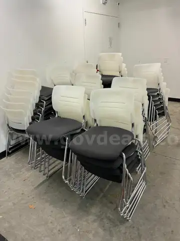 Lot of 50 Stacking Chairs