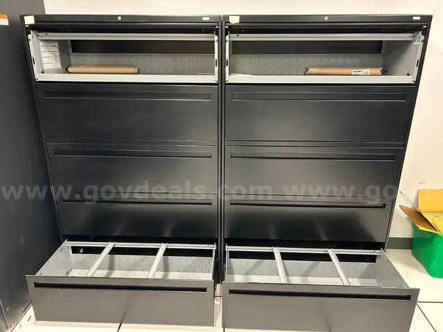 black 5-drawer cabinets