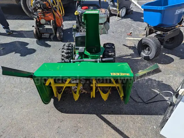 LOT of 3 John Deer Snow Throwers 1332PE
