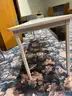 Long student tables with cord storage
