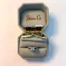 Platinum Engagement Ring &#x2013; 0.90ct GIA Round Diamond (G/SI2) + Sapphires &#x26; Accents