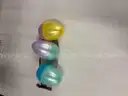 Plastic eggs and costumes