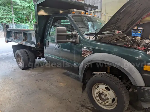 2010 Ford F-450 SD Mason Dump w/Western Plow