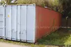 Industrial storage container, 40&#x27; x 8&#x27;, used.  Must be able to remove on own, see details.