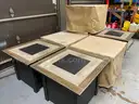 Lot of 7 Propane Outdoor Fire Pits
