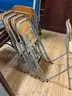 Lot of Tall Folding Chairs