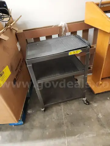 Black Rolling Cart