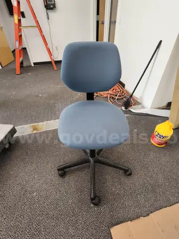10 Blue and Gray Roll Chairs