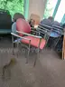 10 Cloth Chairs with Arms